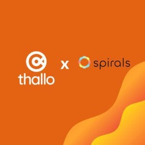 Thallo and Spirals Protocol partnership graphic