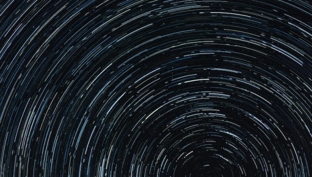 time lapse photography of star