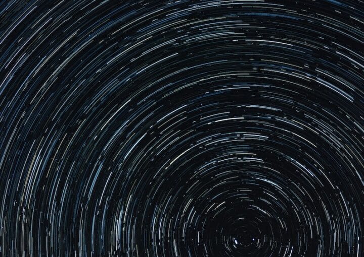 time lapse photography of star